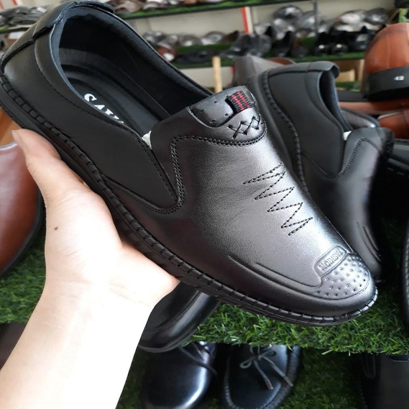 Giày lười nam da bò cao cấp lịch lãm bảo hành 12 tháng R01