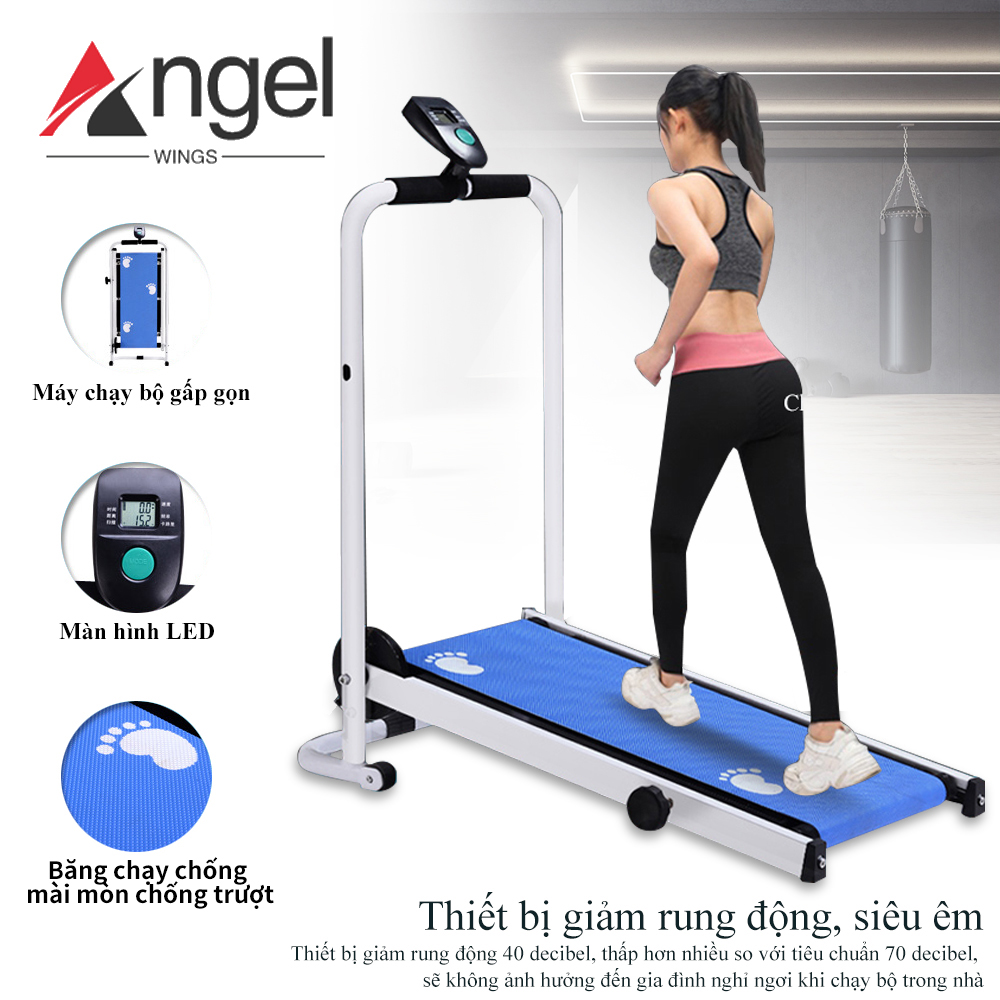 Máy chạy bộ gia đình loại nhỏ máy chạy bộ đa chức năng Máy chạy chống xóc êm yên tĩnh Thiết bị chạy bộ tập GYM gia đình