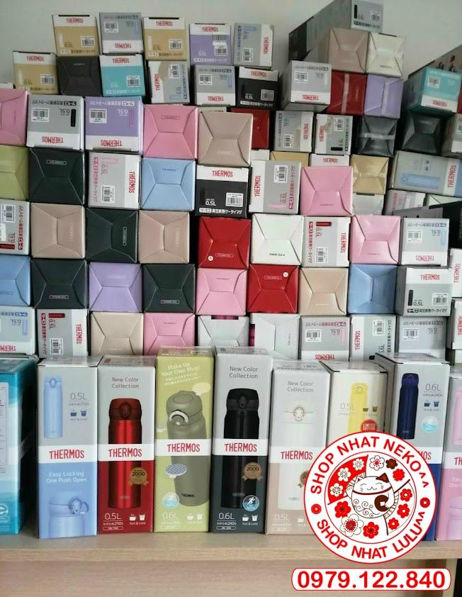 Bình nước lưỡng tính bình giữ nhiệt nóng lạnh thermos 500ml nhật bản
