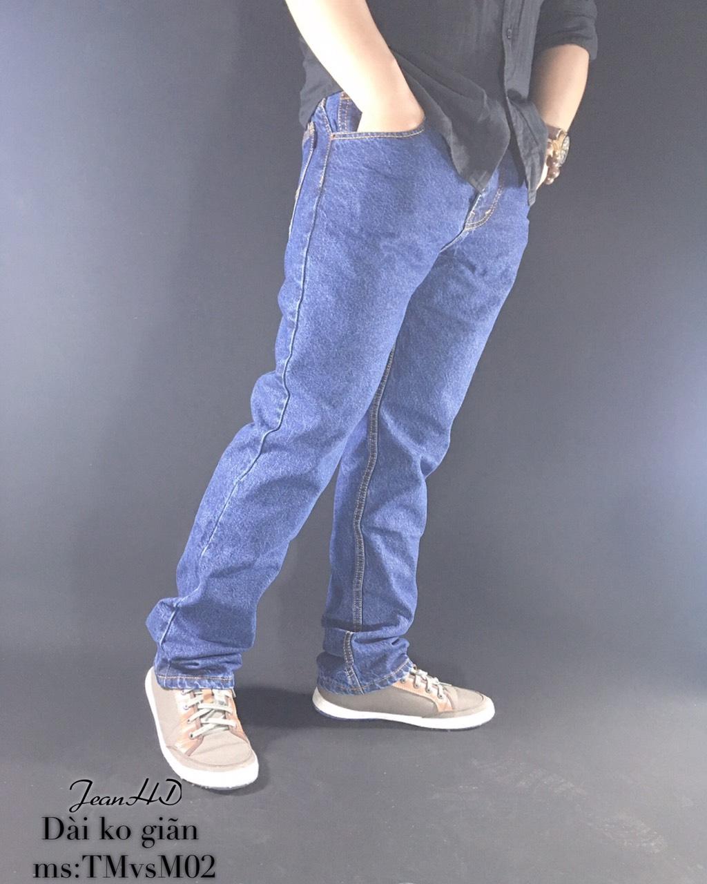 Quần jean cotton ống suôn tmk02