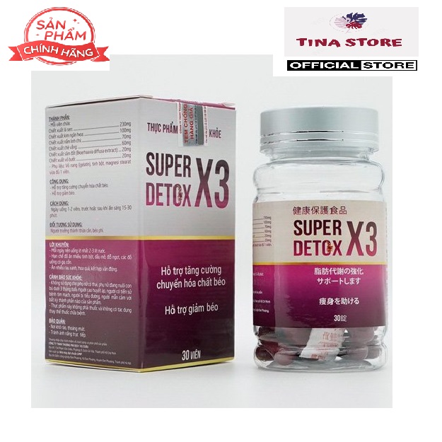 Siêu giảm cân x3 super detox ngân 98 giảm cân cấp tốc nhanh hiệu quả