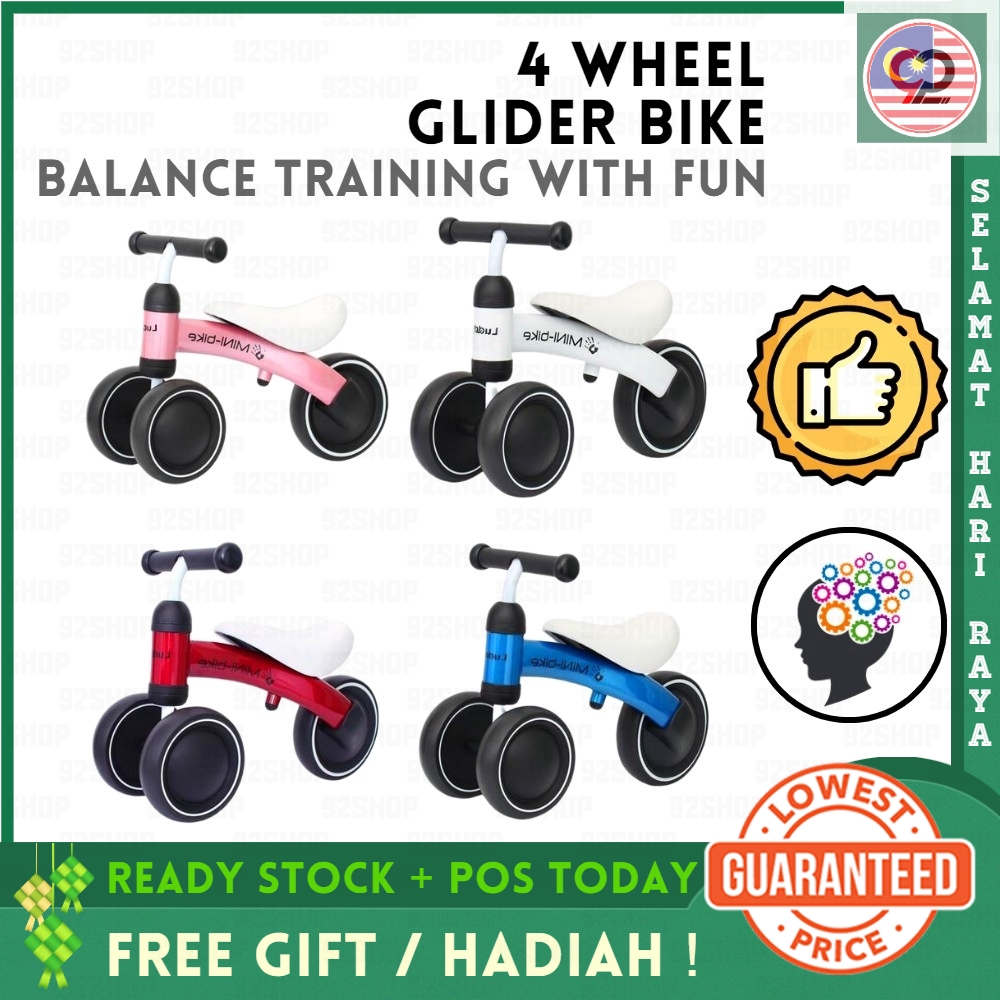 [HCM]Xe chòi chân 4 bánh giúp bé giữ thăng bằng -Xe thăng bằng 4 bánh mini  - Giúp bé phát triển thể lực -Xe tập đi- Xe Chòi Chân 4 Bánh Tự Cân Bằng Cho Bé Đồ Chơi Trẻ Em Xe Tre Em