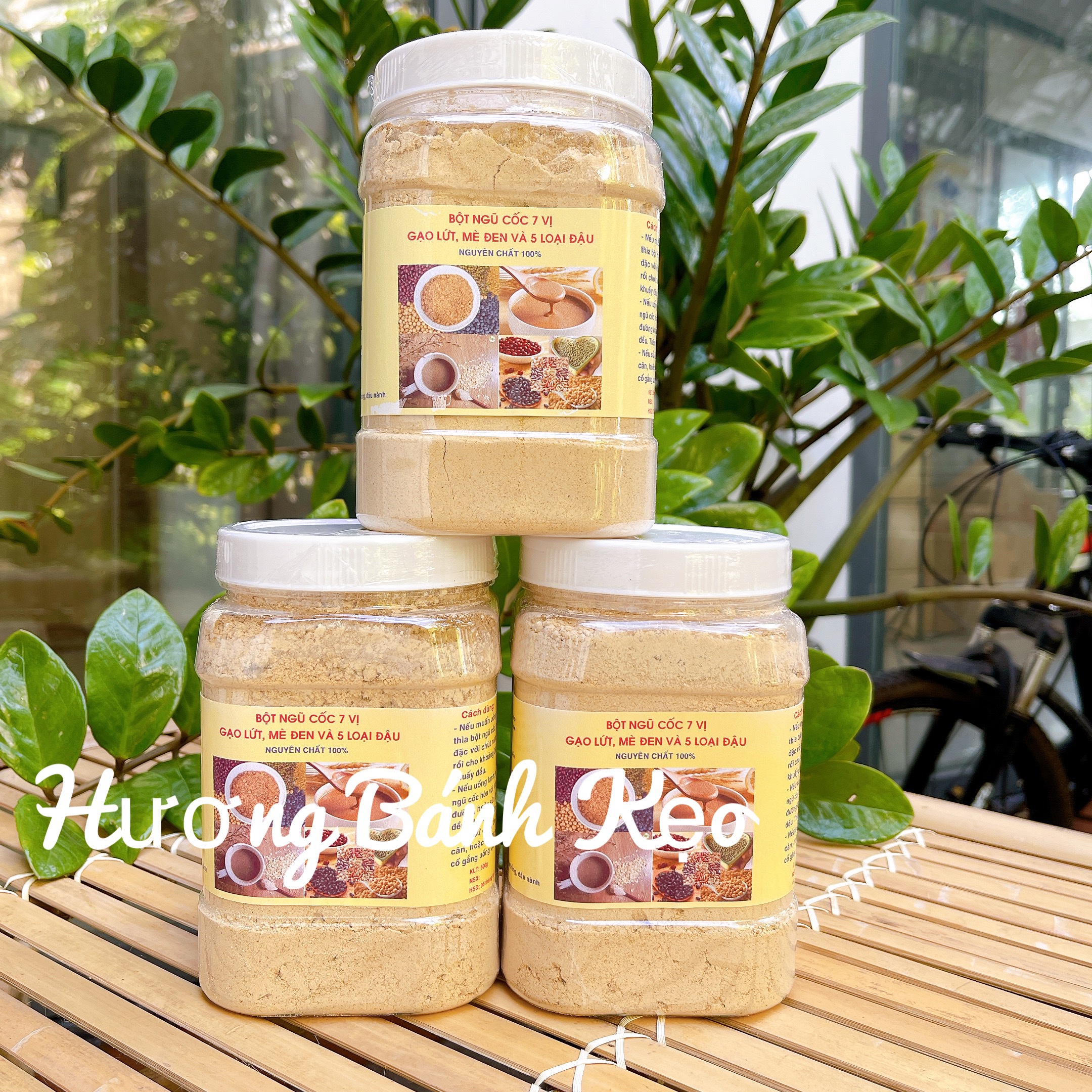 500g Bột ngũ cốc 7 vị nguyên chất nhà làm-không chất bảo quản
