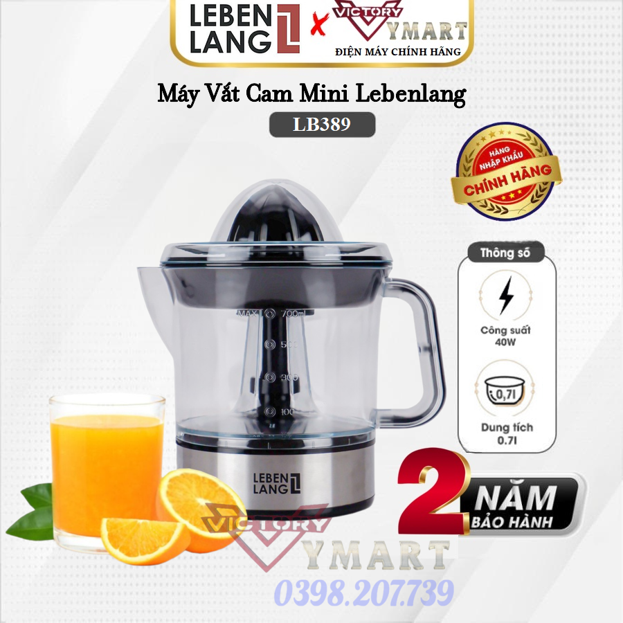 Máy vắt cam lebenlang lb389 - 700ml - 40w thương hiệu đức - hàng chính hãng
