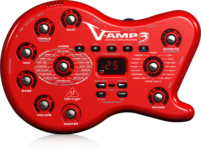 HCMEffect cho đàn ghi ta Guitar Amp Modeler and Multi-Effects Processor