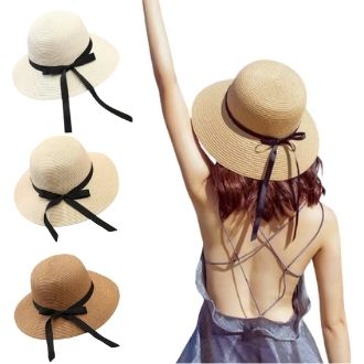 Nón cói vành nhỏ nơ dài