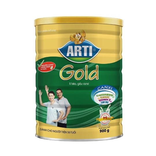 Sữa Bột Arti Canxi Gold Bổ sung canxi cho người lớn _900g