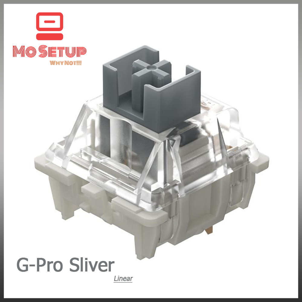Pack/Hộp Switch phím cơ chính hãng GATERON G-Pro Silver ,3 PIN thông dụng với tất cả các dòng KIT phím cơ có Hotswap