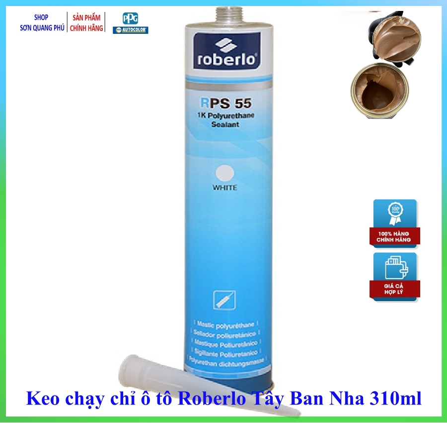 Keo chạy chỉ oto sùng atc, keo chỉ roberlo tây ban nha, keo silicone chạy sùng chỉ ô tô 310ml sonquangphu323
