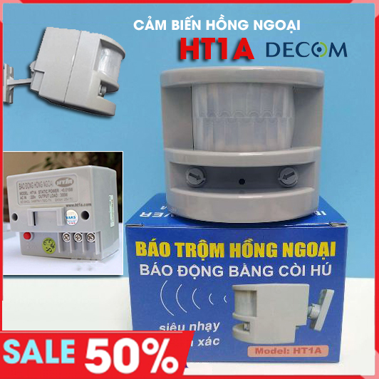Cảm biến báo động chống trộm hồng ngoại HT1A-Best seller SIÊU TIỆN LỢI