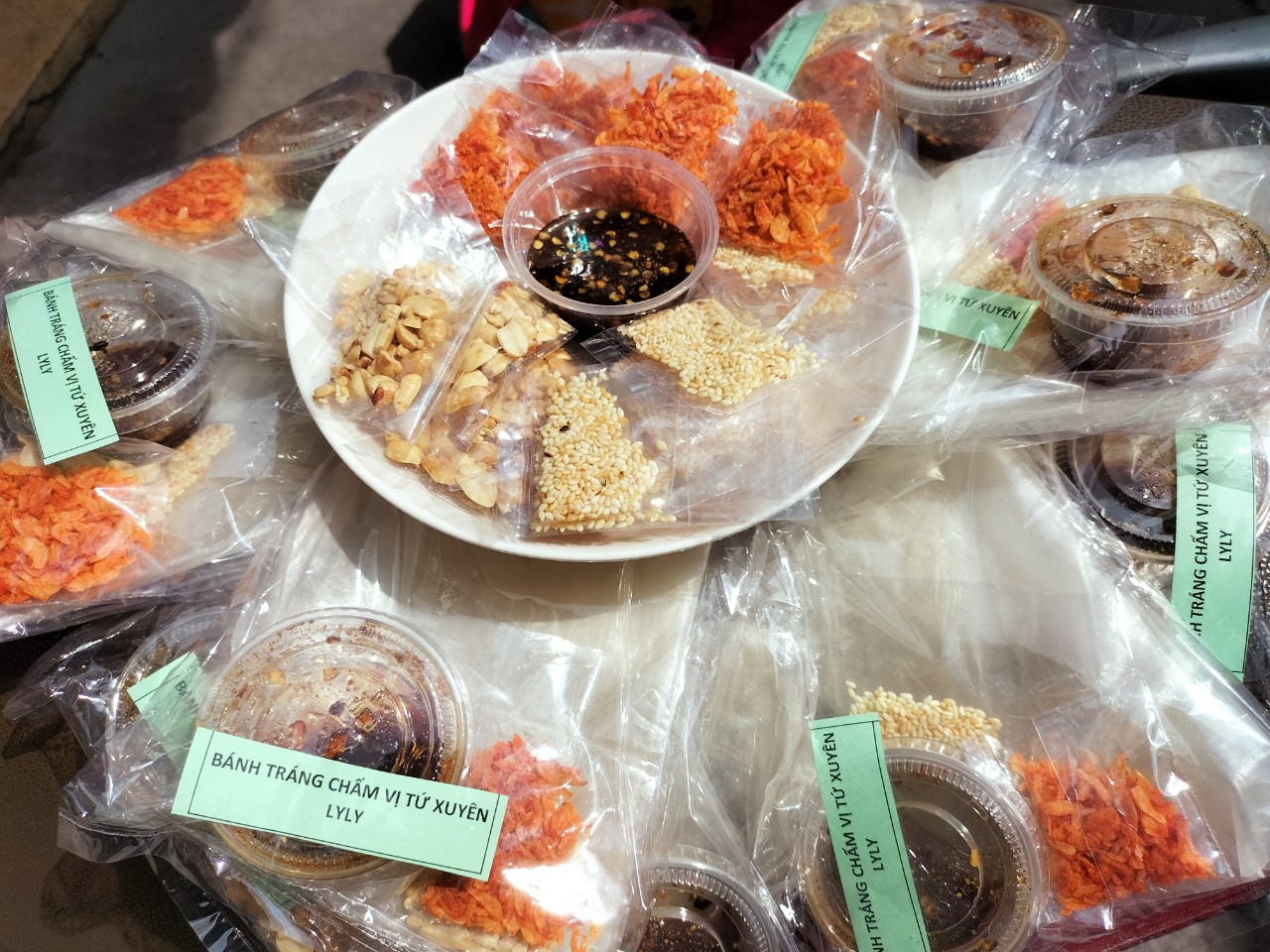 Combo 10 bịch/5 bịch bánh tráng phơi sương chấm vị tứ xuyên