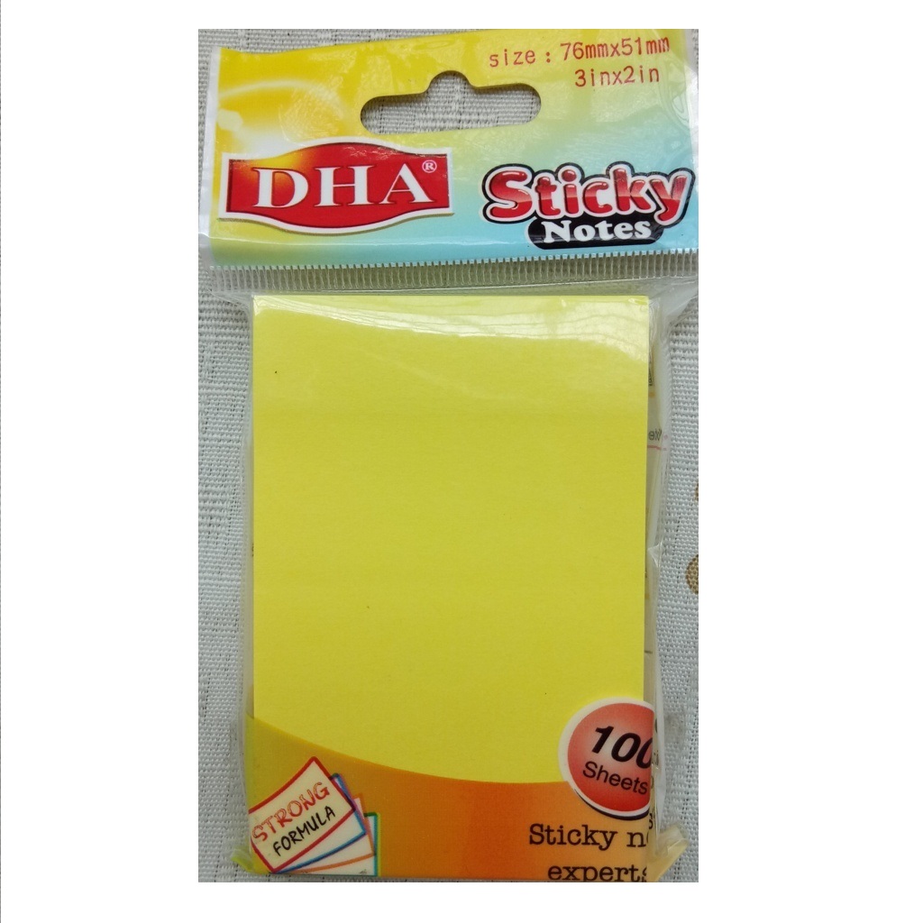Combo 2 xấp giấy note dạ quang dh-9702 size 2*3
