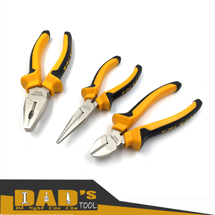 Bộ 3 kềm răng/cắt/nhọn - tolsen 10400/410