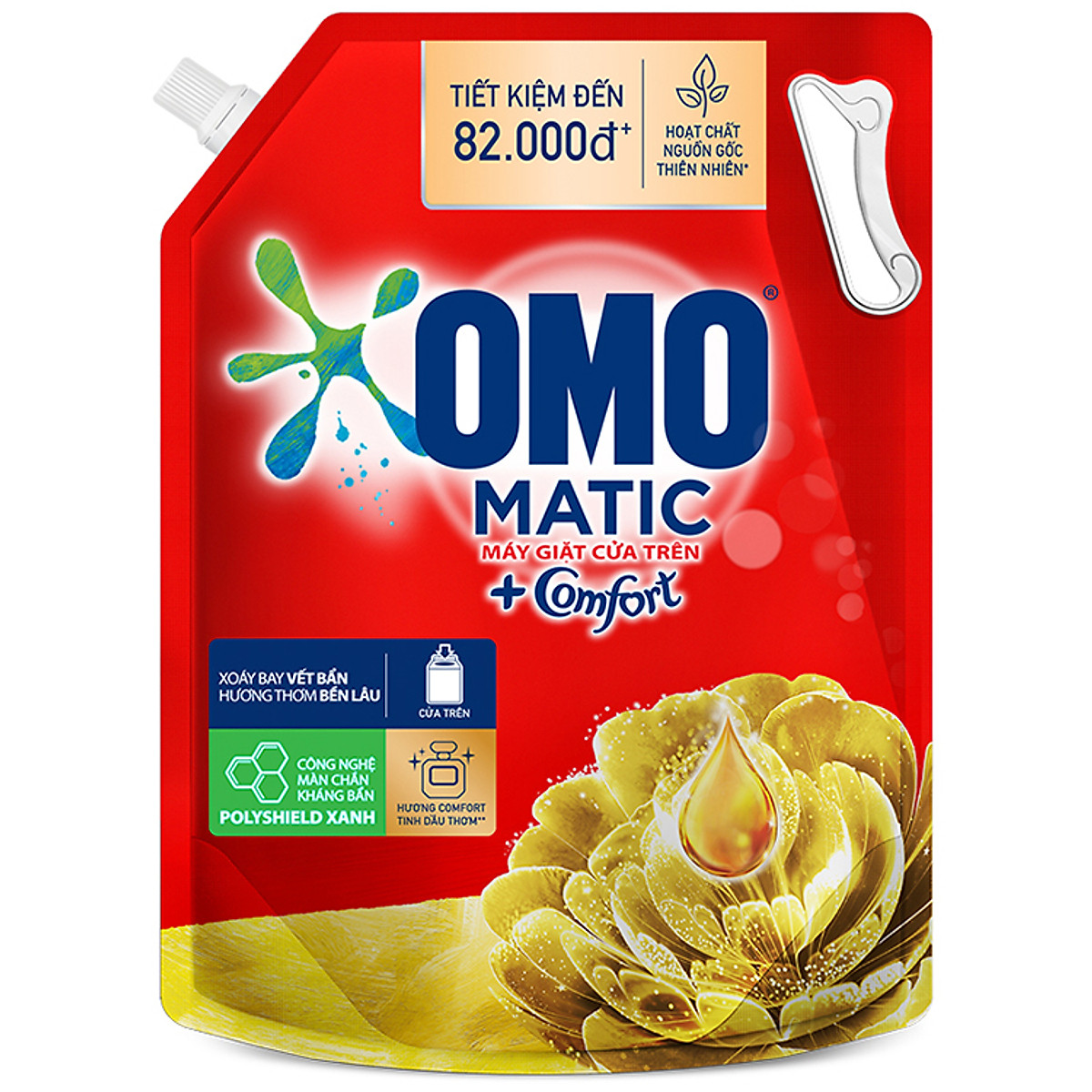 [HCM]Túi Nước Giặt OMO Matic Hương Tinh dầu thơm 3.6kg