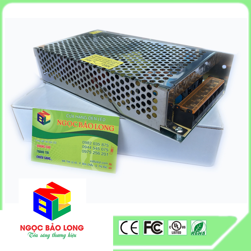 Nguồn tổ ong 12V10A trong nhà Nguồn tổ ong 12V dùng cho Led quảng cáo trang trí & nội thất