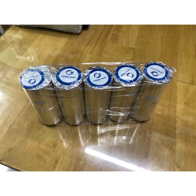 10 cuộn giấy in nhiệt k80 phi 45