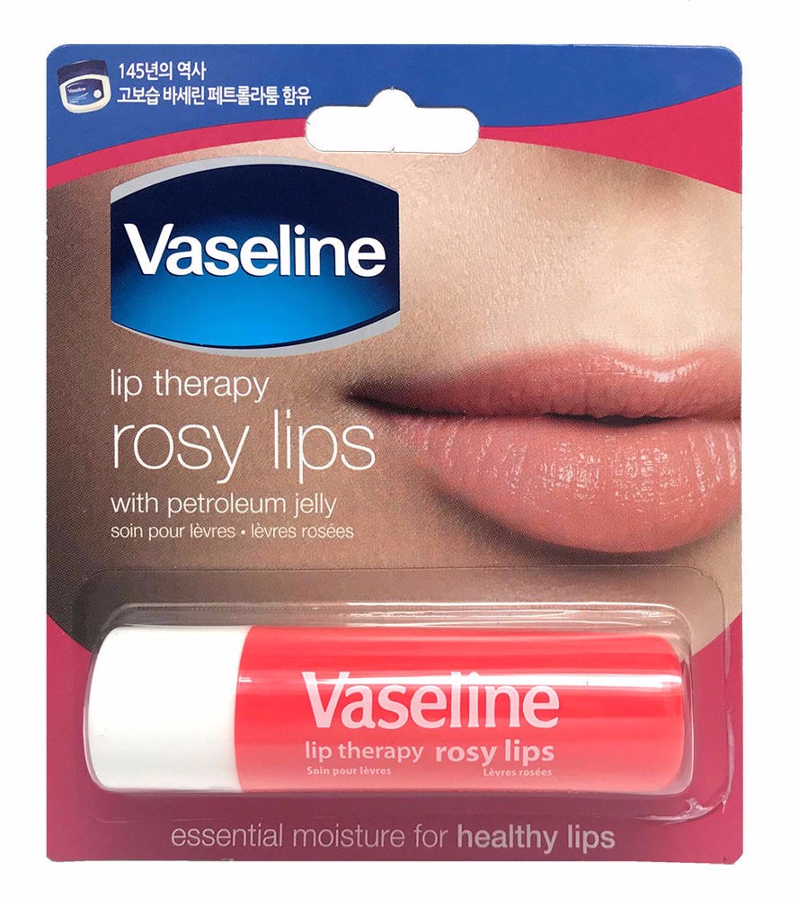 Set 2 son Dưỡng môi Vaseline dưỡng môi hồng xinh ROSY LIPS 4.8g ( màu hồng)