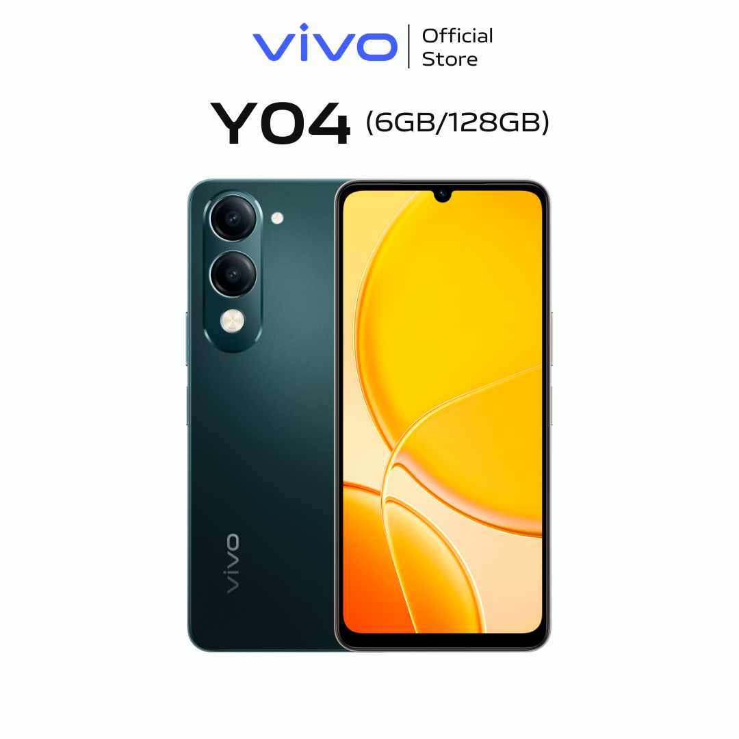 Điện thoại vivo Y04 (6GB+128GB) - Hàng Chính Hãng - 1 Đổi 1 Tháng Đầu Tiên - Bảo Hành 12 Tháng