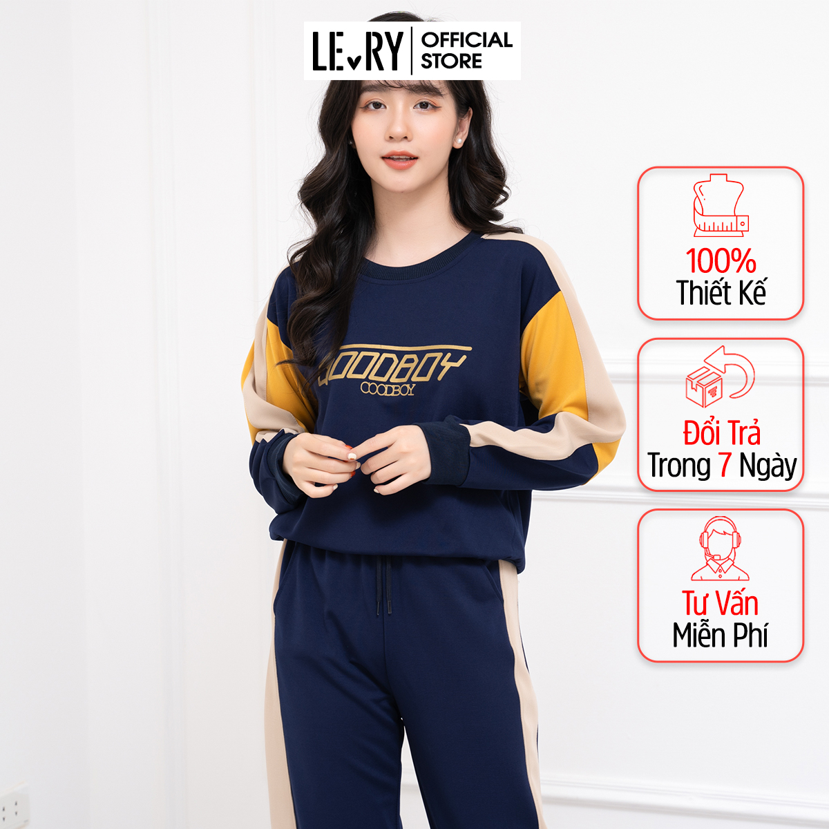 Bộ thể thao nữ mặc thu đông - set bộ nữ sang chảnh đi làm đi chơi chất liệu umi Hàn cao cấp BTT-01 - Lery Factory