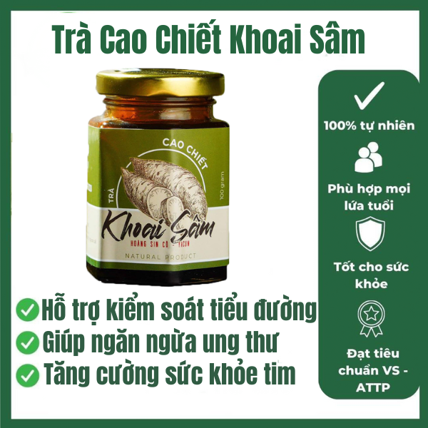 Cao Chiết Khoai Sâm Phan Hoàng - Hỗ trợ kiểm soát tiểu đường, ngăn ngừa các bệnh tim mạch [100 gram]