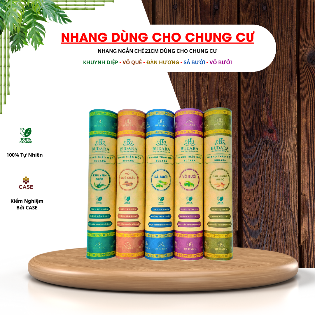 Nhang dùng thắp chung cư – nhang thảo mộc budara