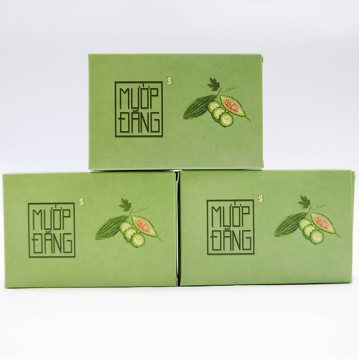 Xà bông Mướp đắng Sinh Dược 100% thiên nhiên -  trắng da,  mát da, ngừa mụn lưng, giảm viêm nang lông