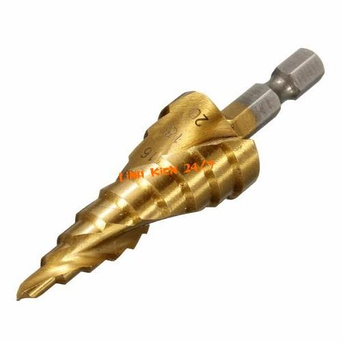 Mũi khoan bước - tháp xoắn 4-20mm chuôi lục giác