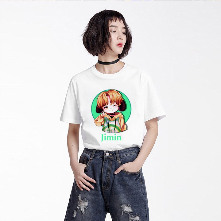 Áo Thun Jimin BTS Chibi Cute