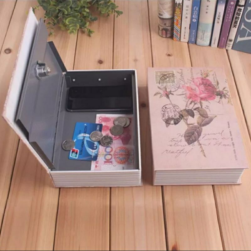Két sắt mini hình quyển sách loại khóa số