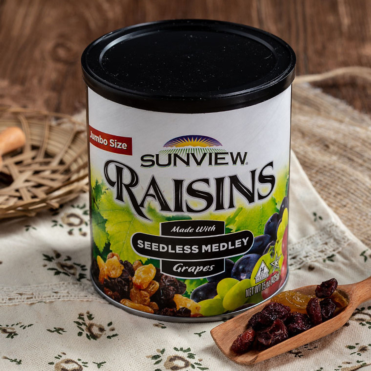 Nho Khô Mỹ Golden Sunview Raisins - 3 Màu - 425g
