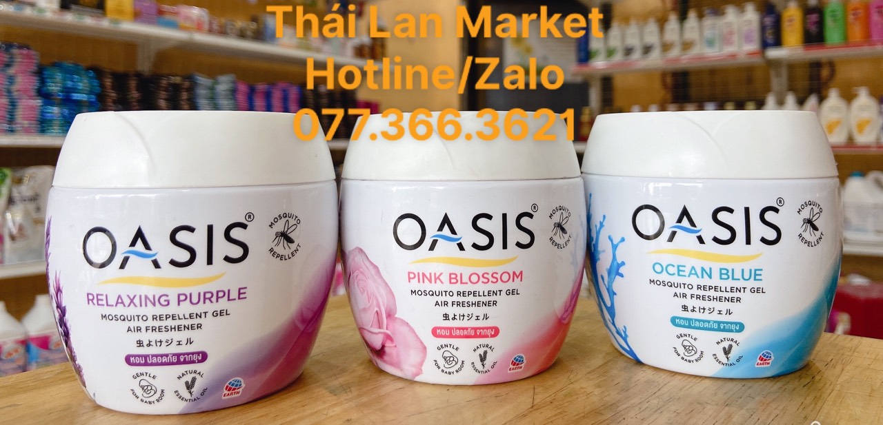 Sáp thơm phòng đuổi muỗi oasis 180gr thái lan - sáp thơm đuổi muỗi thái lan market