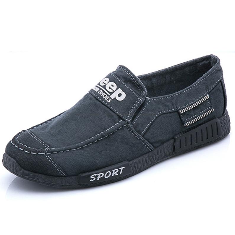 Giày lười Jeep Vải Canvas siêu chống thấm nước