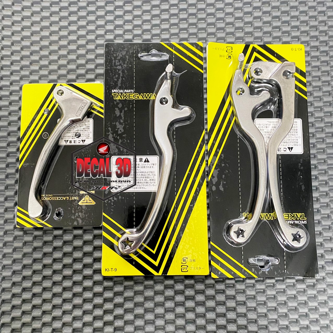 Tay thắng takegawa inox nguyên khối cao cấp sáng bóng cho wave , dream, exciter