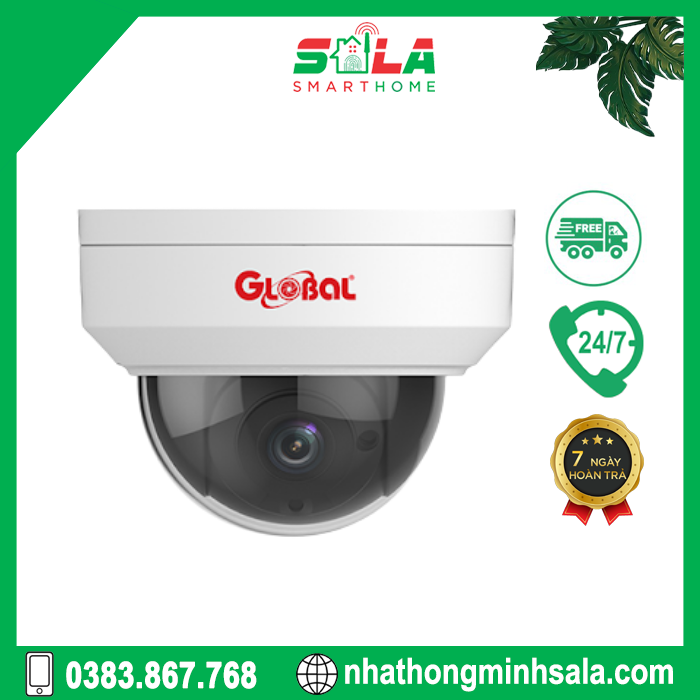 Camera ip dome giám sát nhà/trọ/công ty - 2.0mp global tag-i42l3-f28