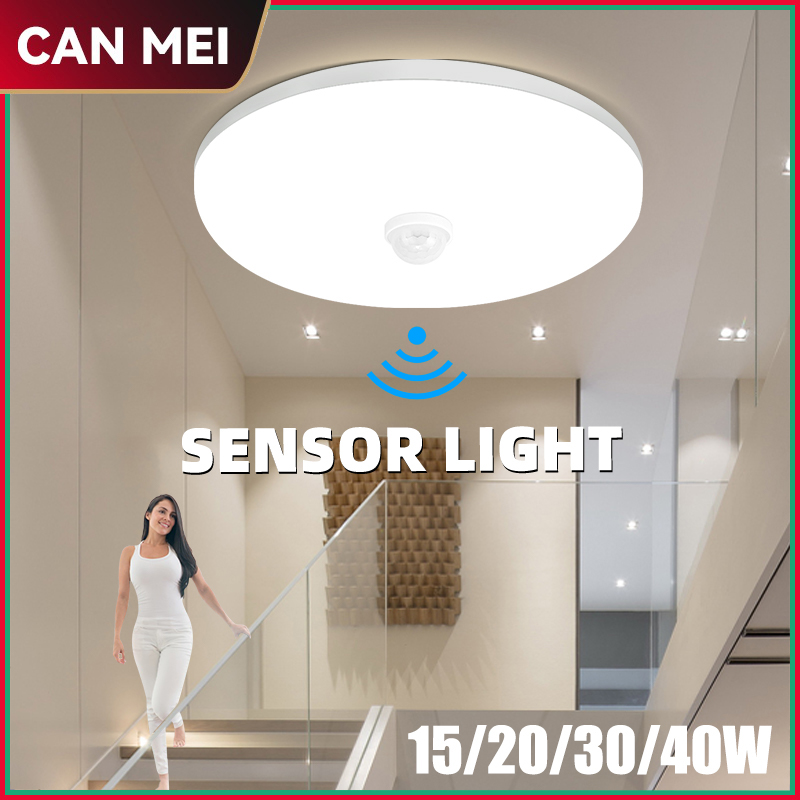 Đèn Trần Led Đèn Trần Cảm Biến Chuyển Động PIR Đèn Ngủ 220V 110V Cho Phòng Bếp Hành Lang Chiếu Sáng Trong Nhà Gia Đình