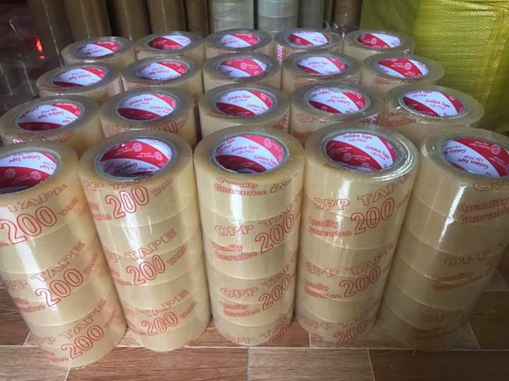 Băng keo trong 200 yard loại 1 cay 6 cuộn nặng 1,8kg