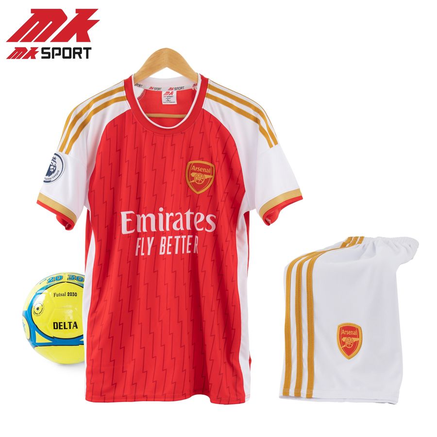 Áo bóng đá Arsenal - Quần áo đá bóng thun lạnh cao cấp, thấm hút, thoáng mát, bền màu