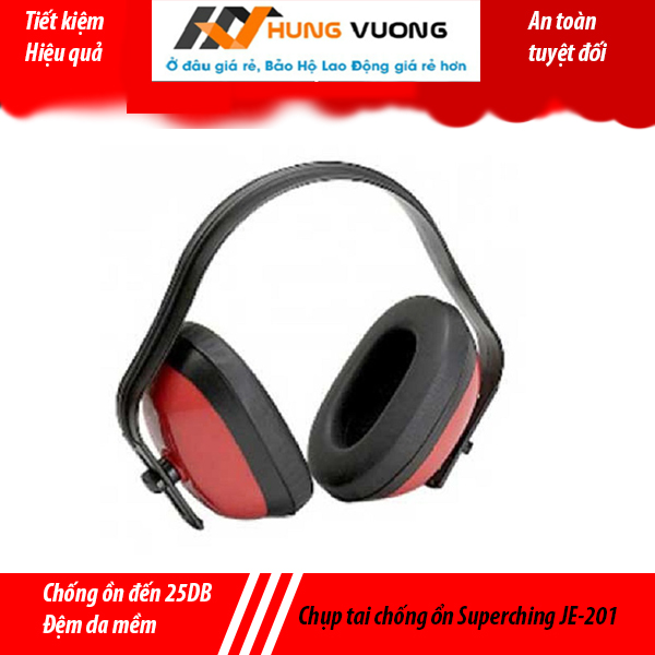-chụp tai chống ồn mức ồn 25db đài loan superching je-201