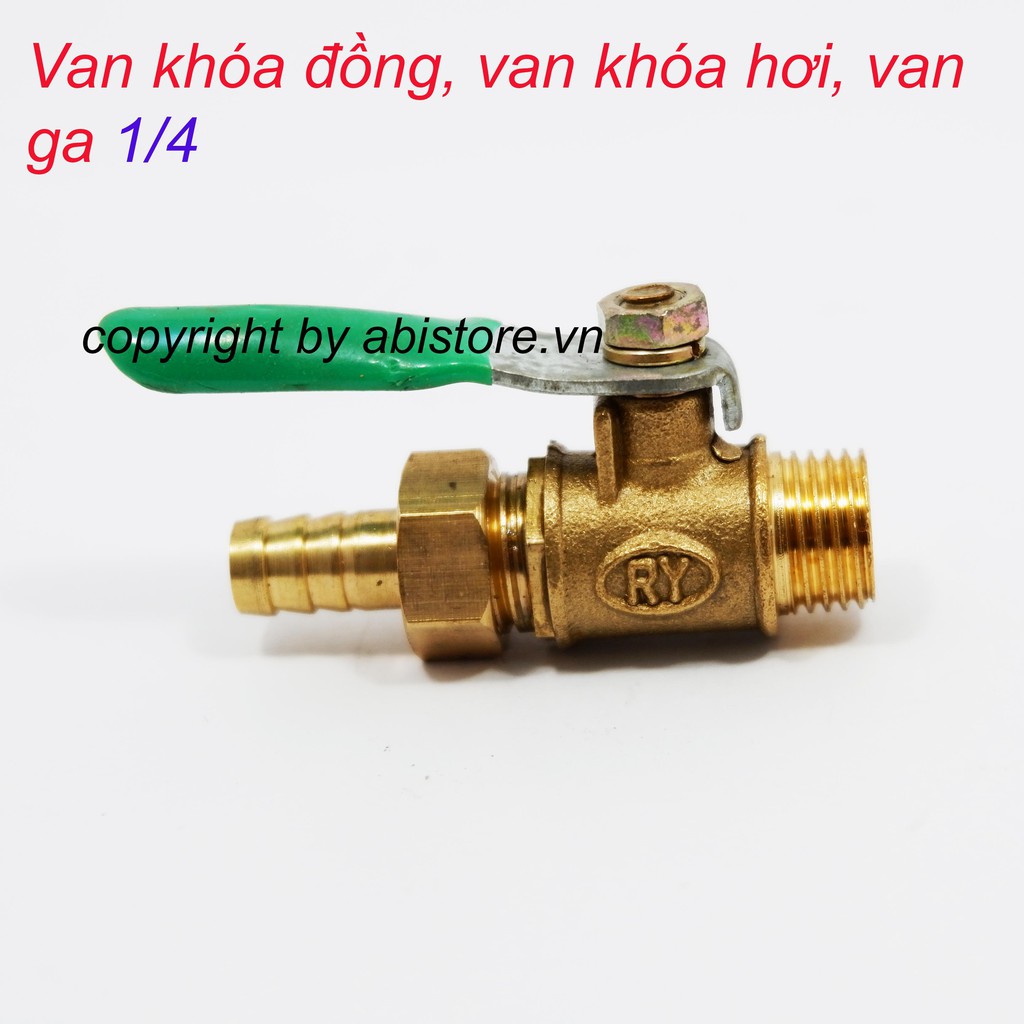 Van khóa đồng, khóa ga 1/4, khóa van hơi đồng