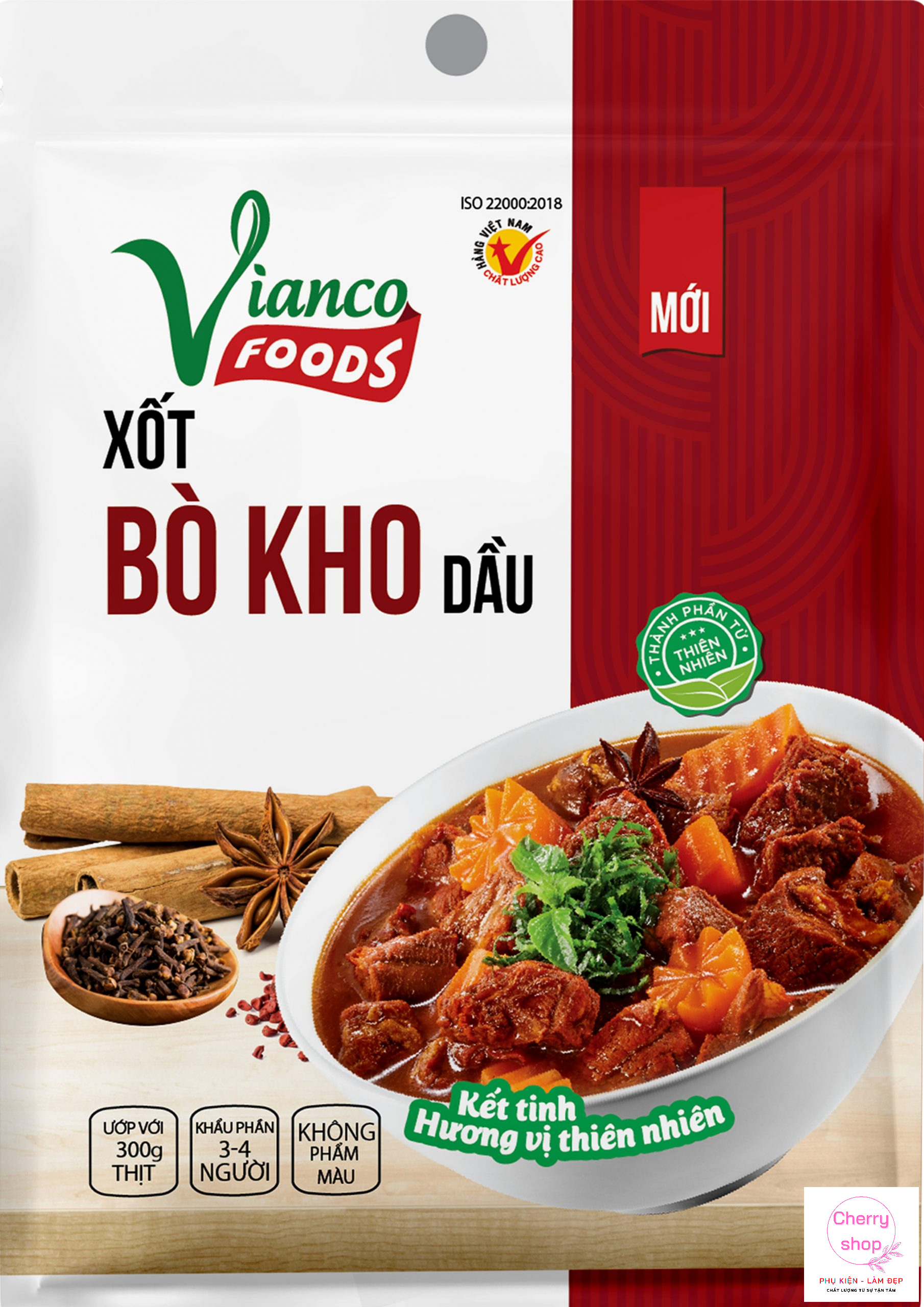 Combo 2 Gói Xốt Bò Kho Dầu Vianco 18g