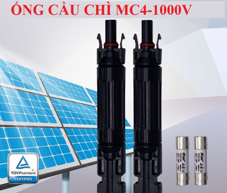Đầu nối cầu chì mc4 1000v 15a 20a 30a cầu chì quang điện