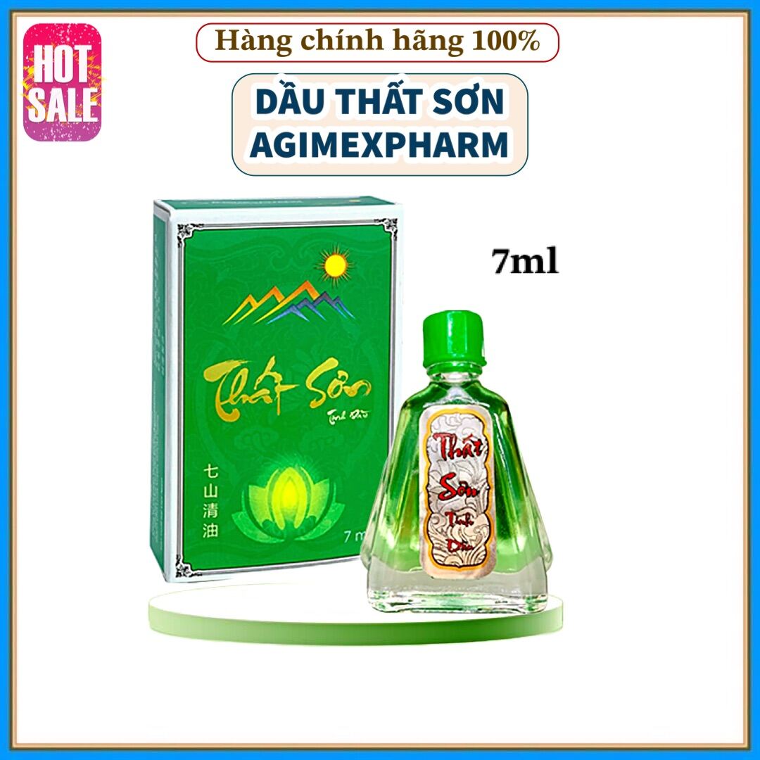 Dầu Gió Thất Sơn Xanh Agimexpharm Chính Hãng 7ml