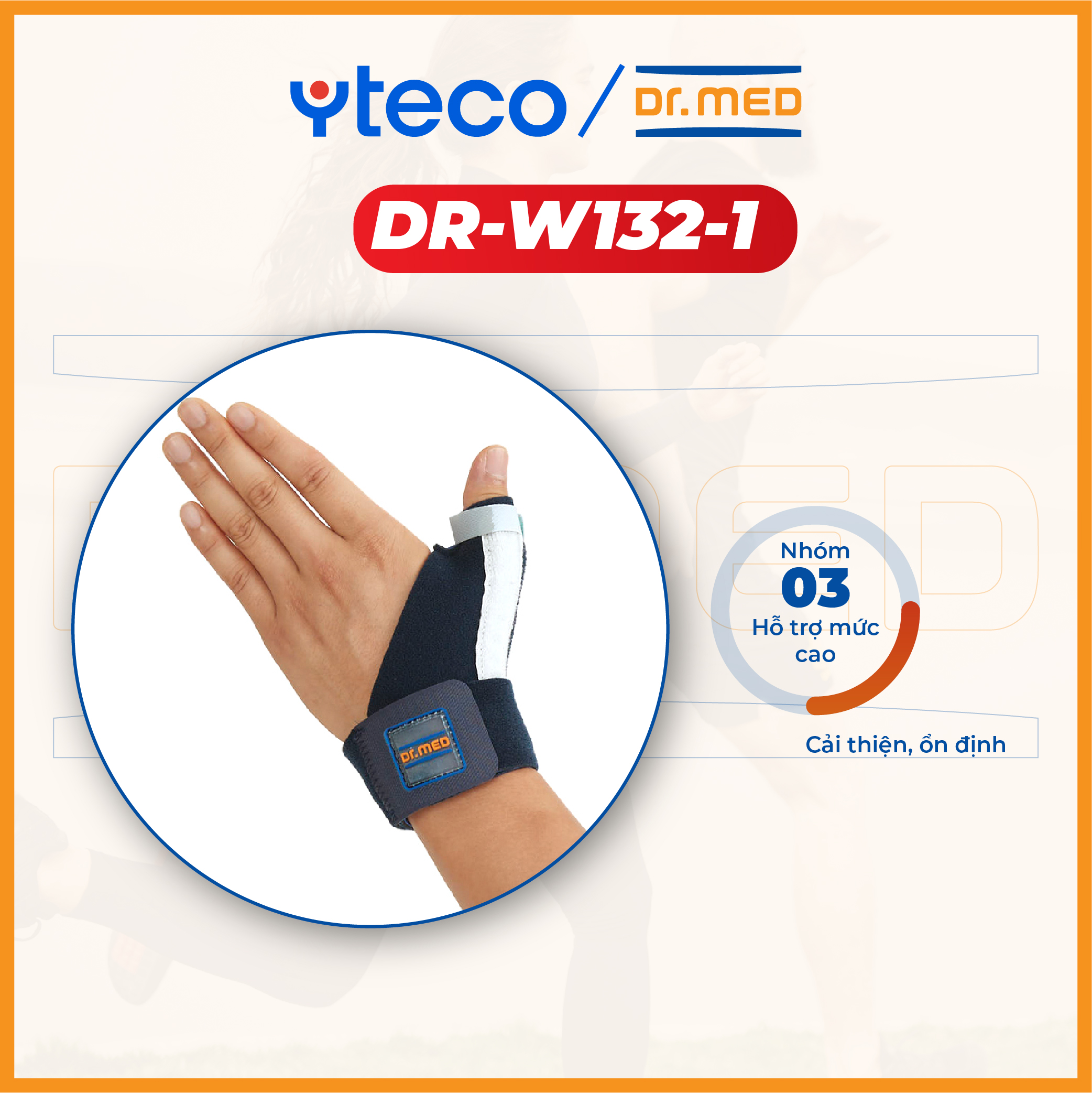 Bao đeo nẹp ngón tay cái dr.med dr-w132-1