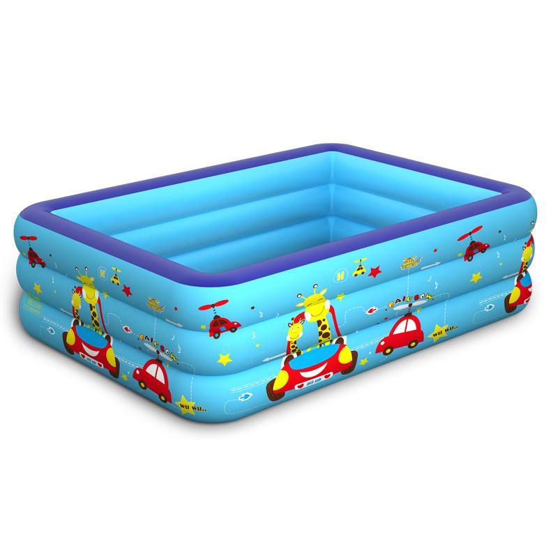 [HCM]Bể bơi phao cho bé bể phao bơi trẻ em loại to dày dài 2m1 cao 3 tầng swimming pool kèm bơm điện (Tặng 01 nến điện tử + 01 decal dán vở)