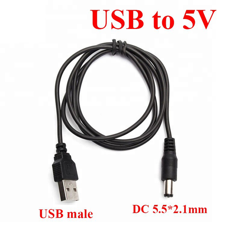 Dây Cáp Chuyển Đổi Usb Sang Cổng 5.5 mm 5v Dc Tiện Dụng - Dây sạc chuyển đổi 5.5mm USB