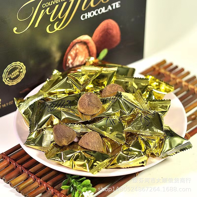 Socola tươi nguyên chất / Kẹo Socola truffle đen nhập khẩu Malaysia 400g