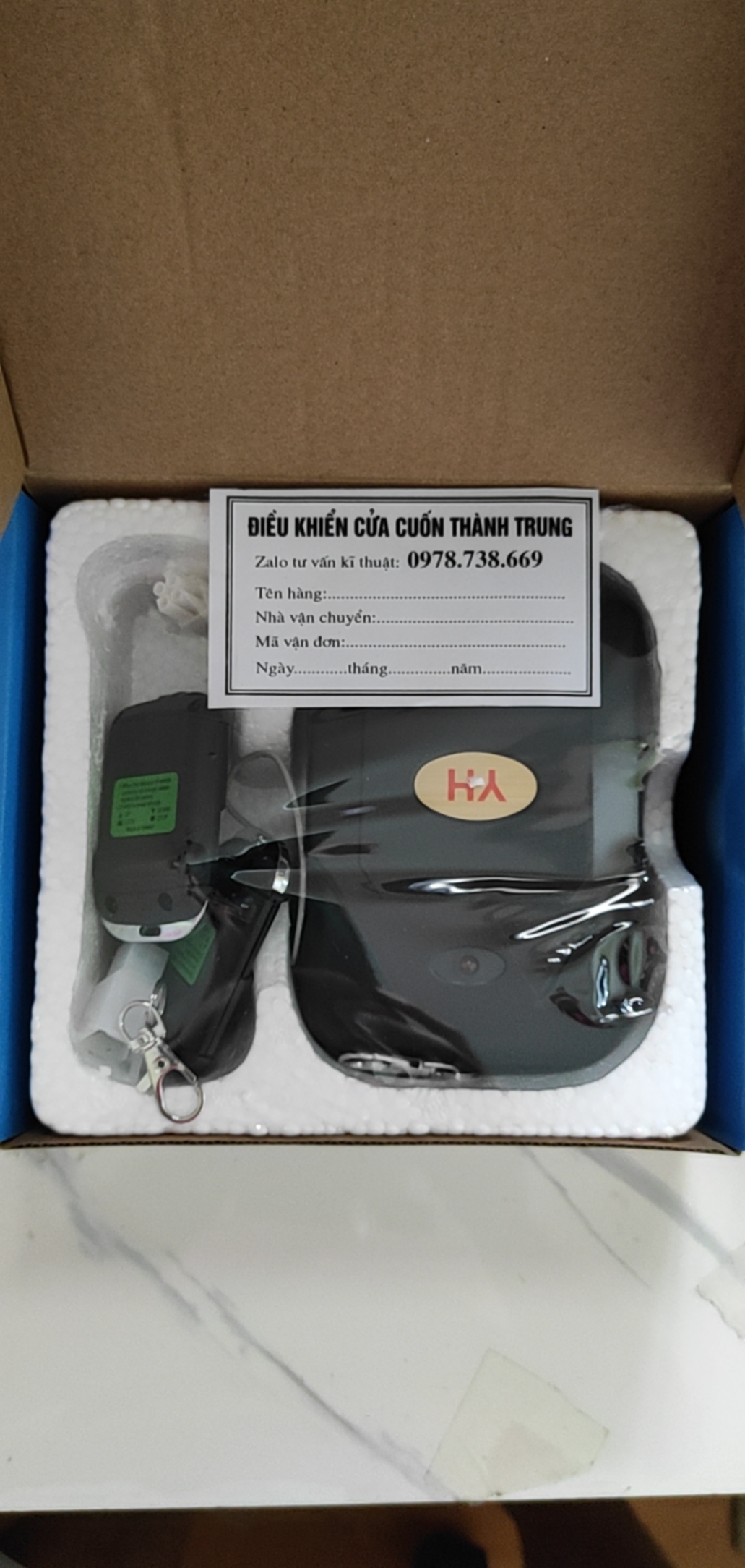 # Bộ điều khiển cửa cuốn mã gạt 433 mhz Hộp và tay mã gạt chống nước có dây tự dừng và còi