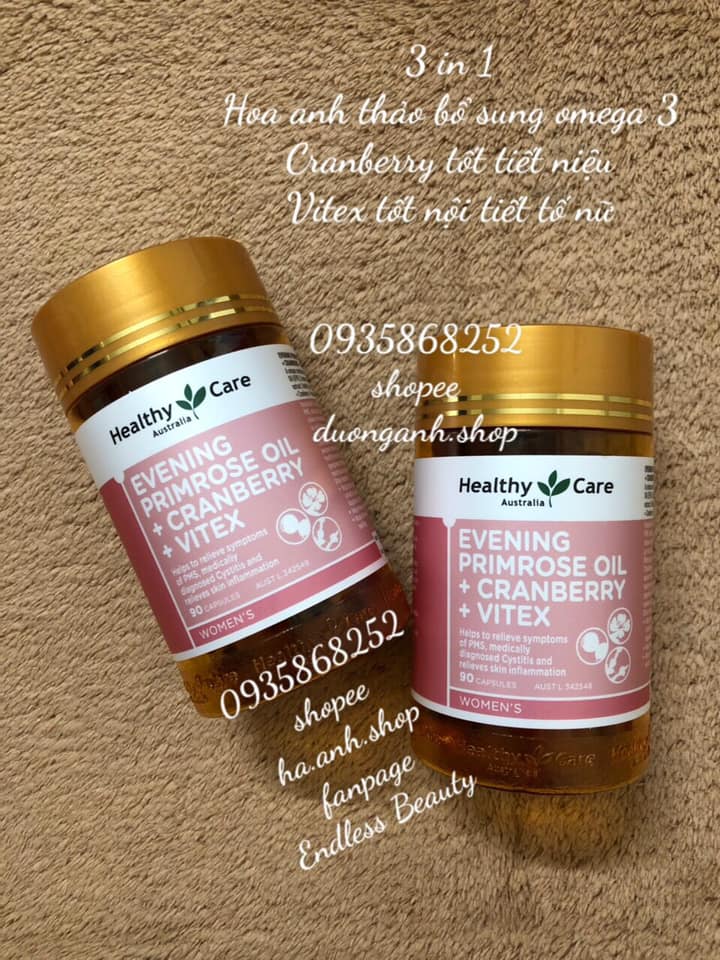 Evening Primrose Oil Cranberry Vitex Healthy Care  90 viên