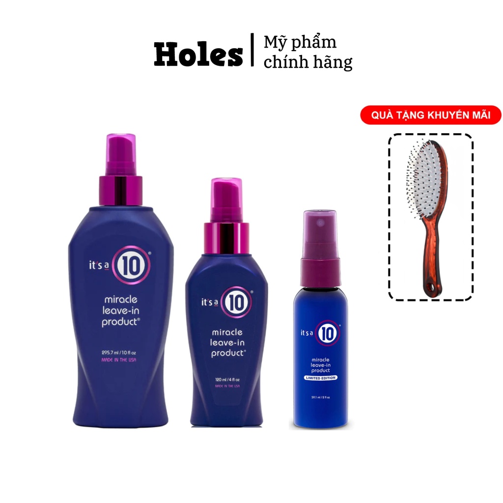 Xịt dưỡng diệu kỳ miracle leave - in it's a 10