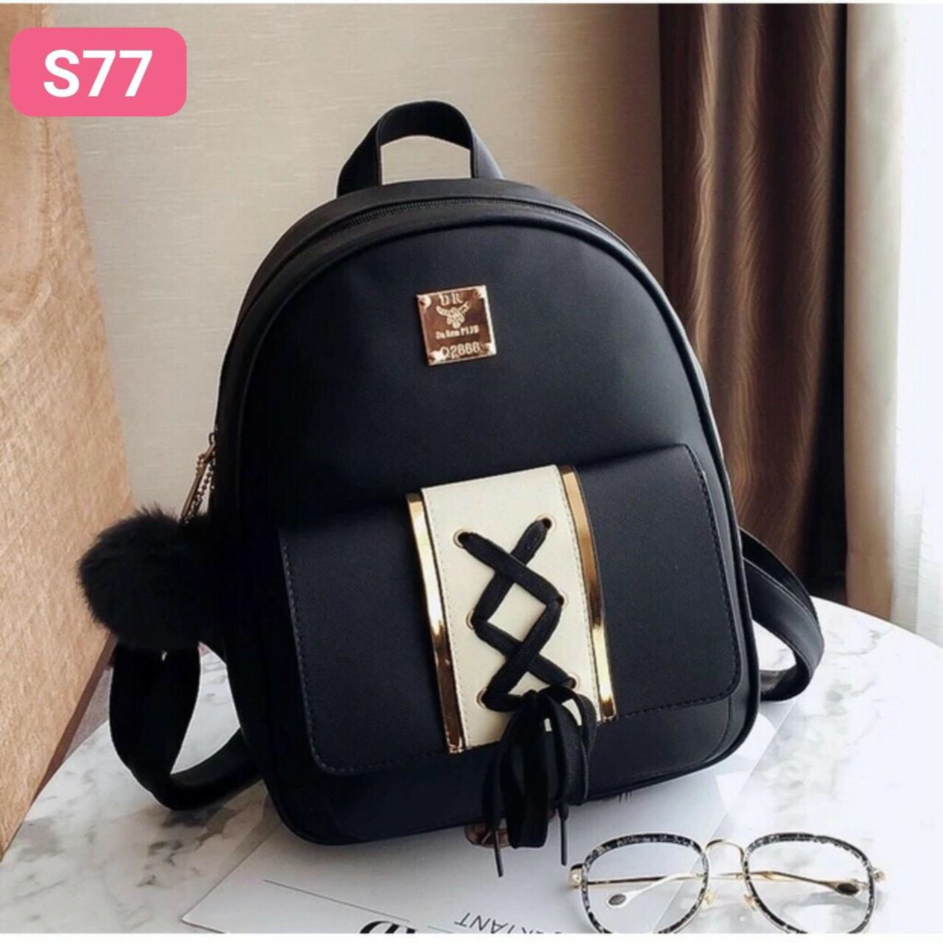 Balo Thời Trang Da Mini Họa Tiết Cực Xinh